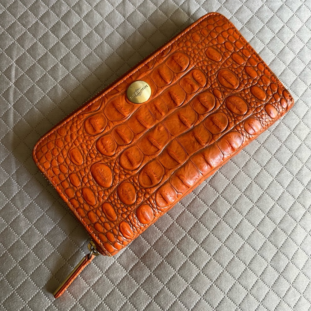 Brahmin Croc Leather Wallet